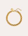 Big Rope Stainless Steel Gold Bracelet