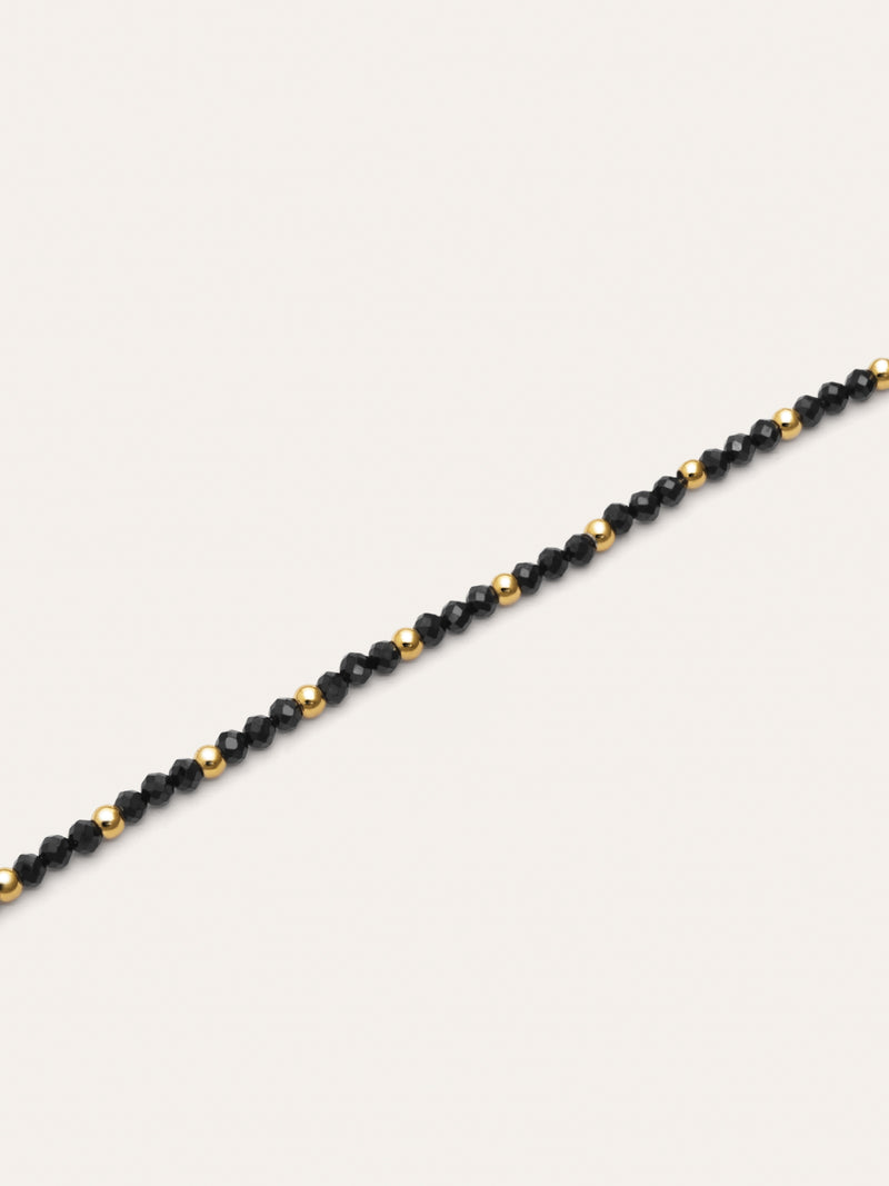 Black Noite Stainless Steel Gold Bracelet