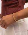 Brazalete Bomb Acero Baño Oro