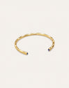 Brazalete Cane Cianita Baño Oro