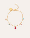 Pulsera Cascade Colors Baño Oro