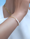 Chic Pearl Stainless Steel Gold Bracelet