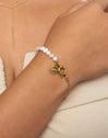 Pulsera Chic Pearl Acero Baño Oro