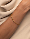 Chic Pebbles Stainless Steel Gold Bracelet