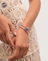 Cyanite Steel Cuff Bracelet