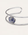 Cyanite Steel Cuff Bracelet
