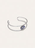 Cyanite Steel Cuff Bracelet