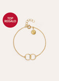 Circles Twist Gold Bracelet