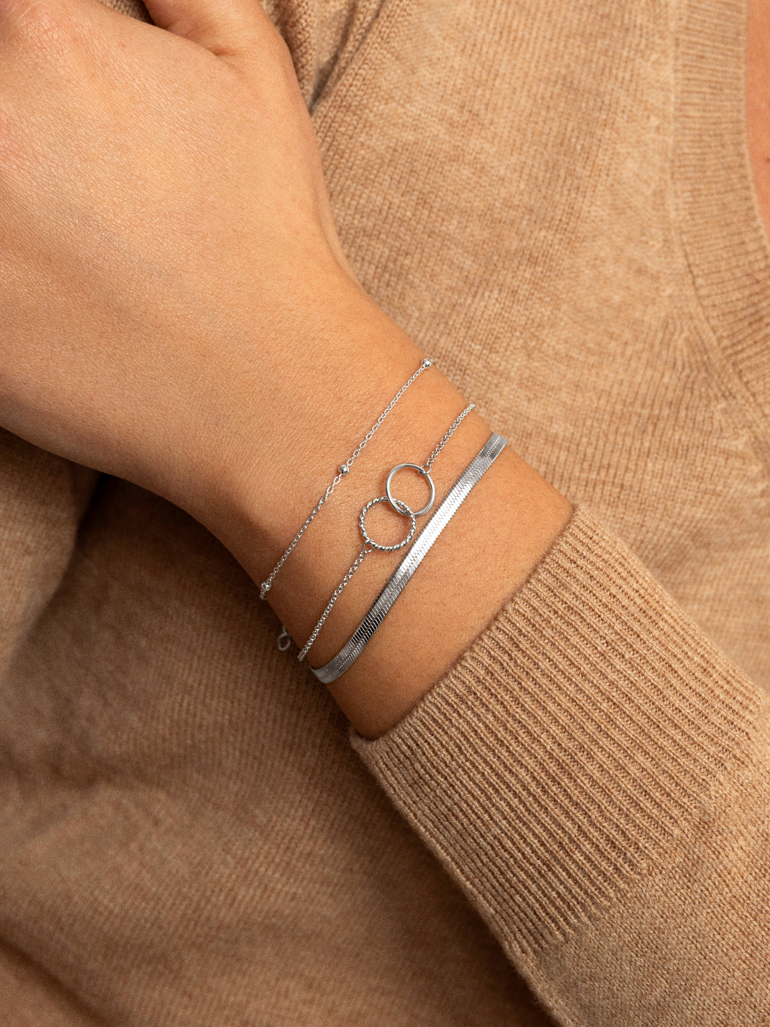 Pulsera Circles Twist Acero