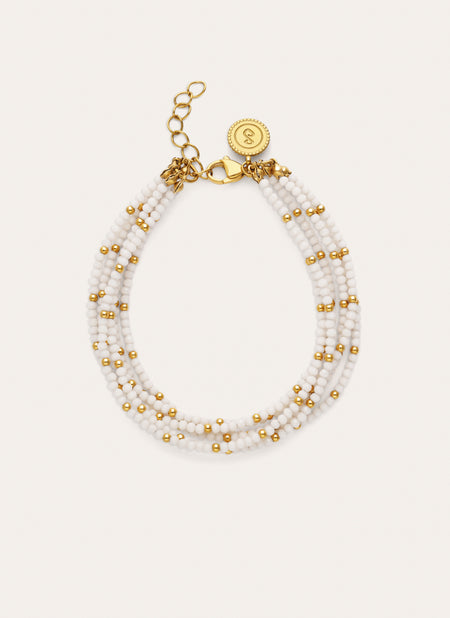 Cleopatra Blanch Steel Bracelet, Gold-Plated