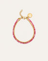 Cleopatra Pink Stainless Steel Gold Bracelet