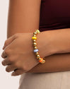 Color Bomb Stainless Steel Gold Bracelet