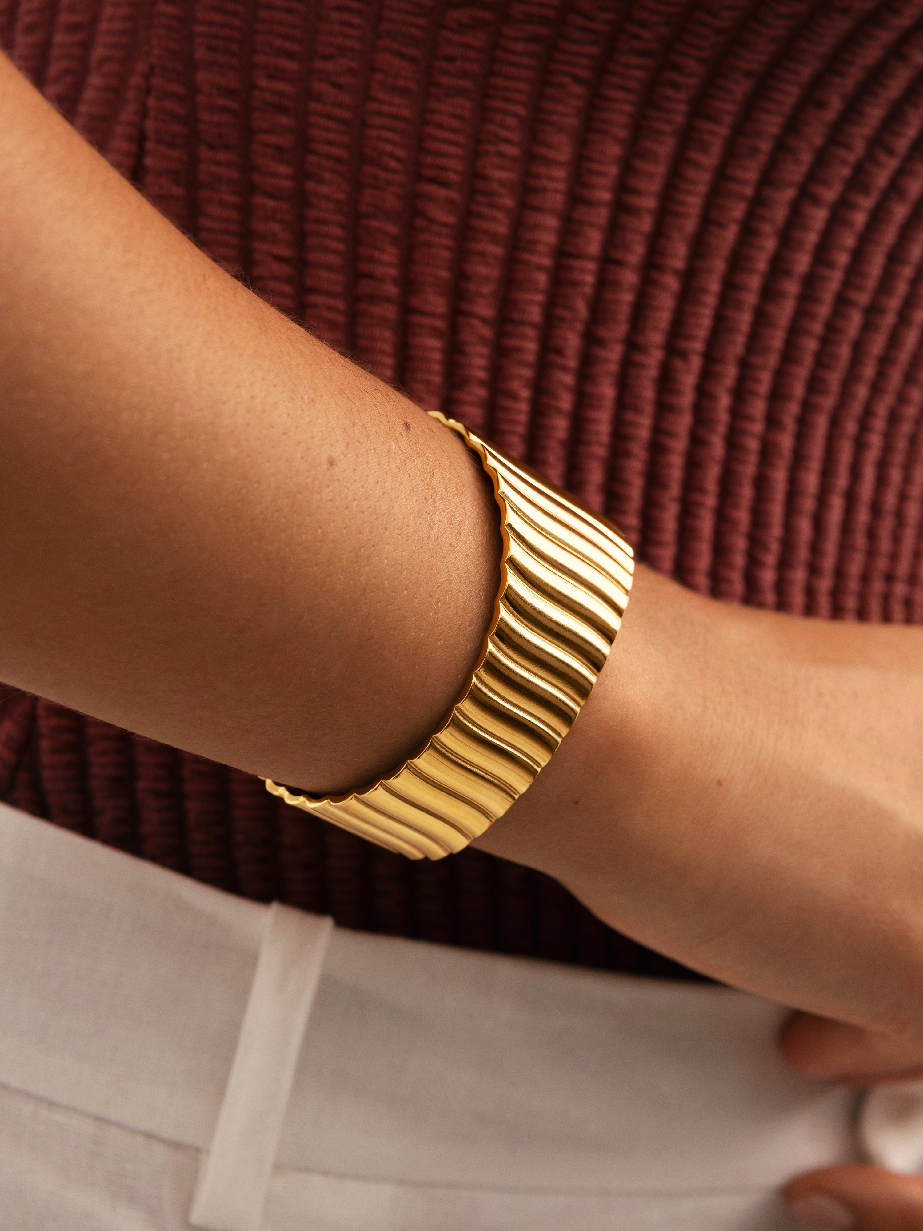 Cordelia Stainless Steel Gold Bracelet