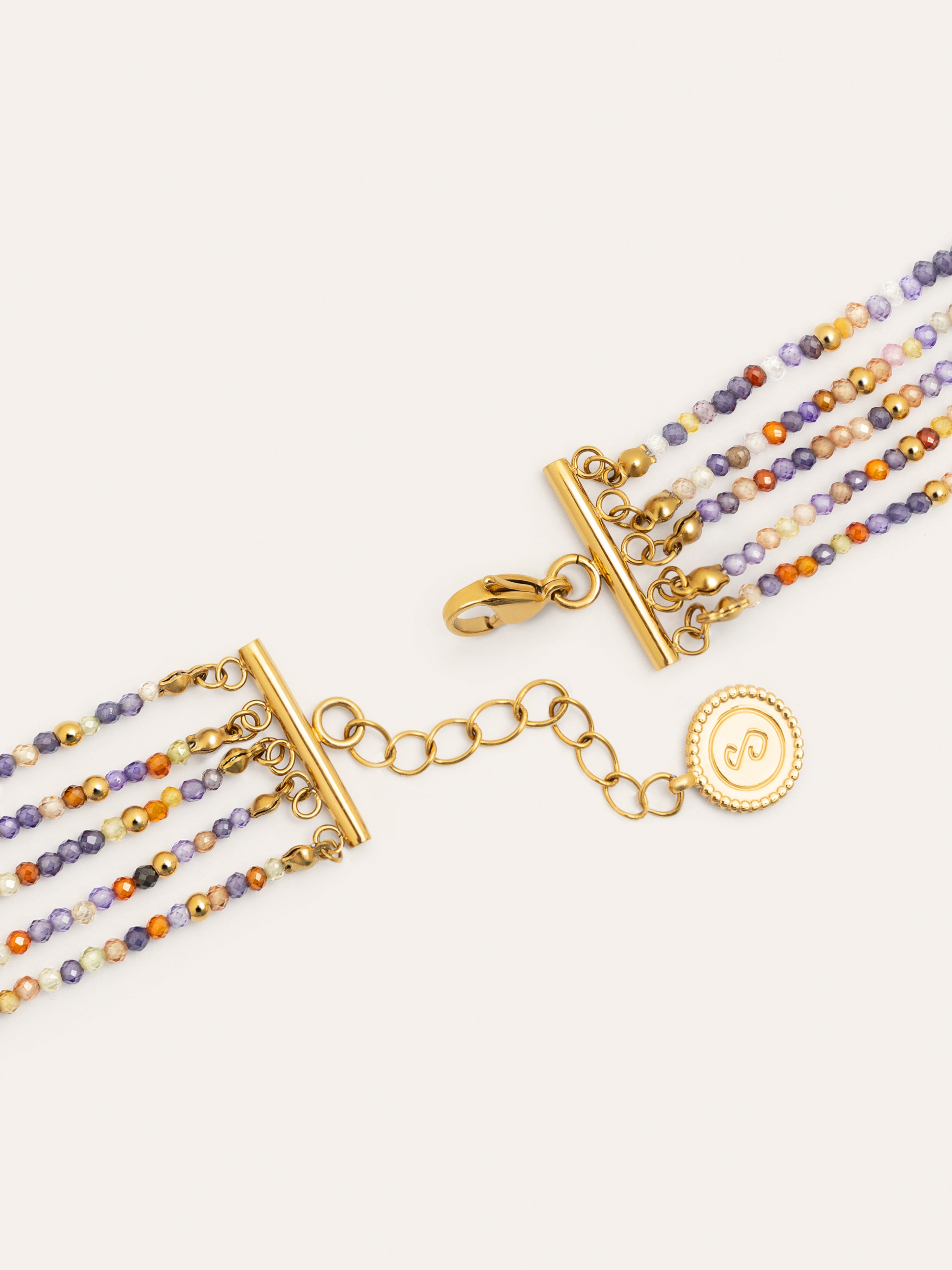 Crystals Cleopatra Stainless Steeel Gold Bracelet