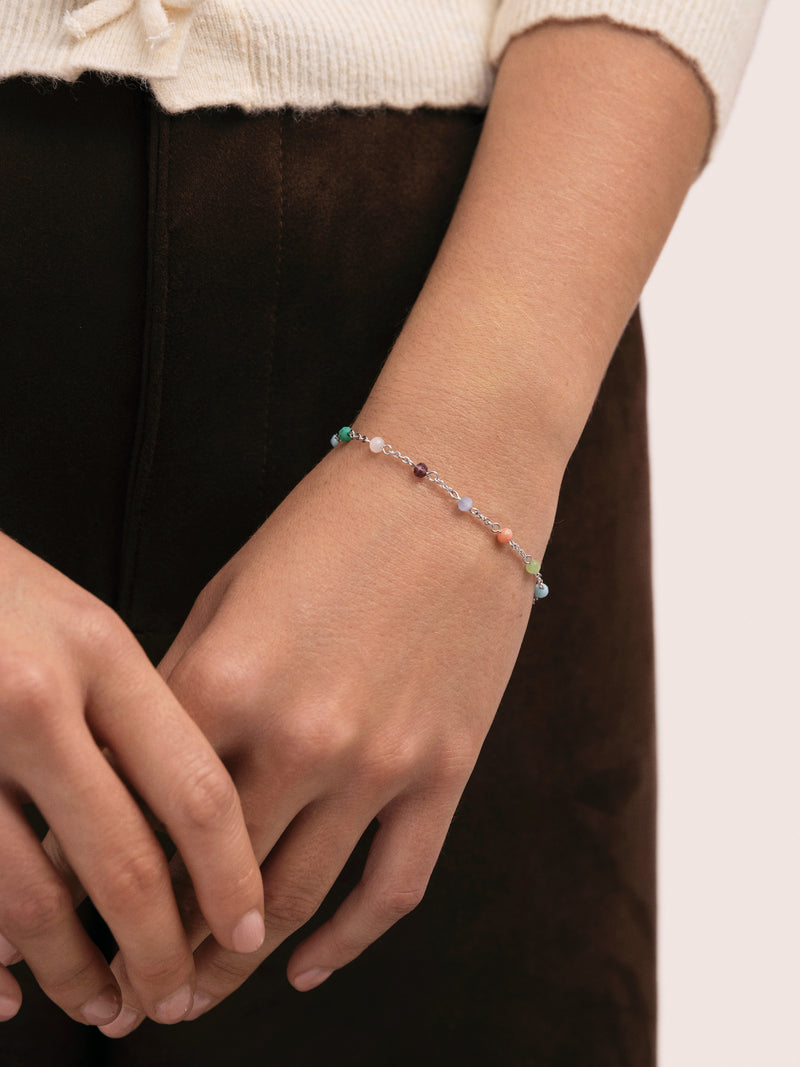 Crystal Colors Stainless Steel Bracelet
