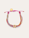 Pulsera Personalizada Color Rainbow Acero Baño Oro