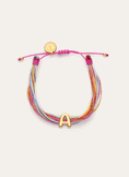 Pulsera Personalizada Color Rainbow Acero Baño Oro