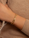 Cross Stainless Steel Gold Bracelet