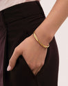 Brazalete Curve Rainbow Acero Baño Oro