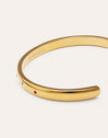Brazalete Curve Rainbow Acero Baño Oro