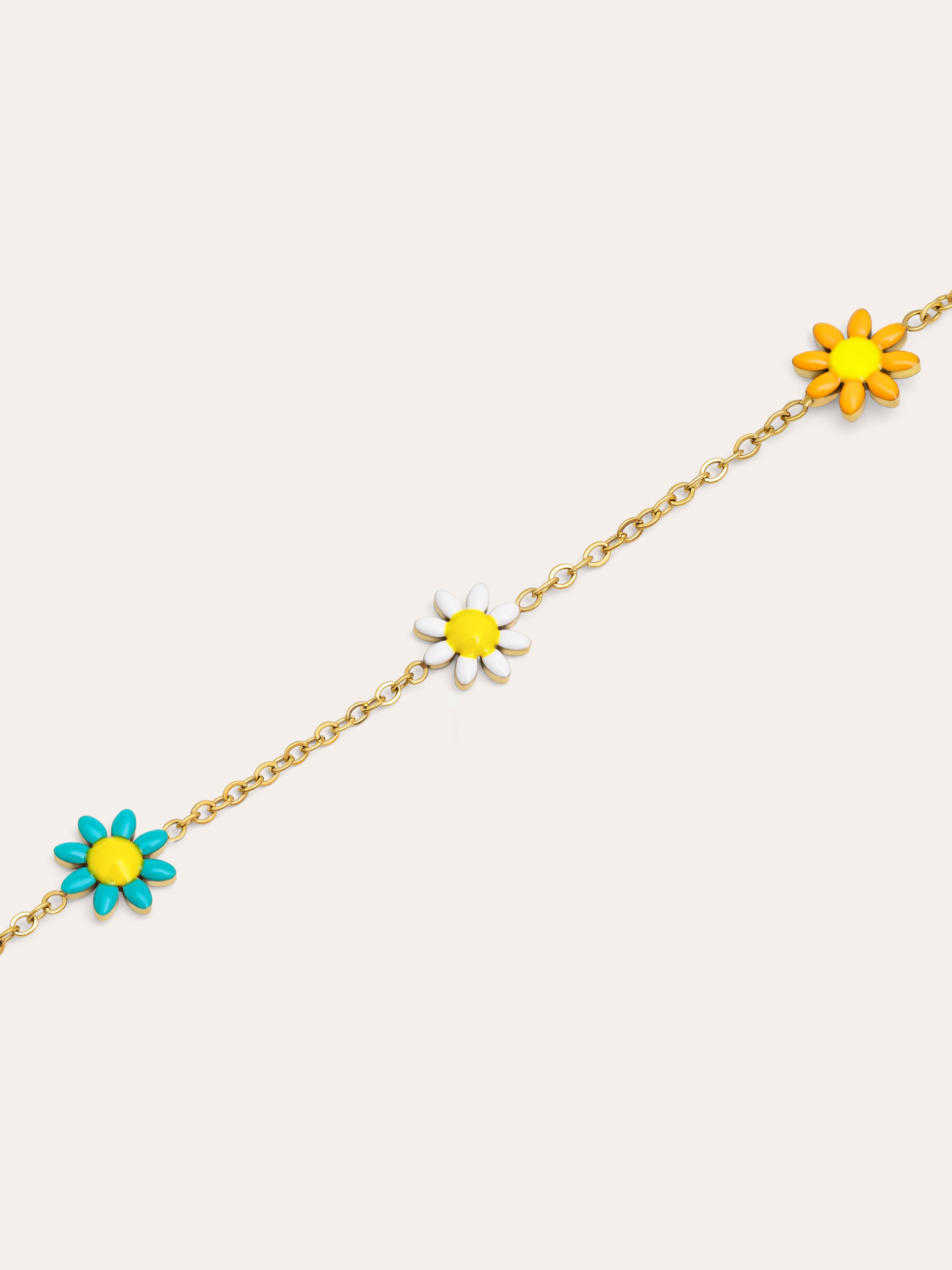 Pulsera Daisy May Acero Baño Oro