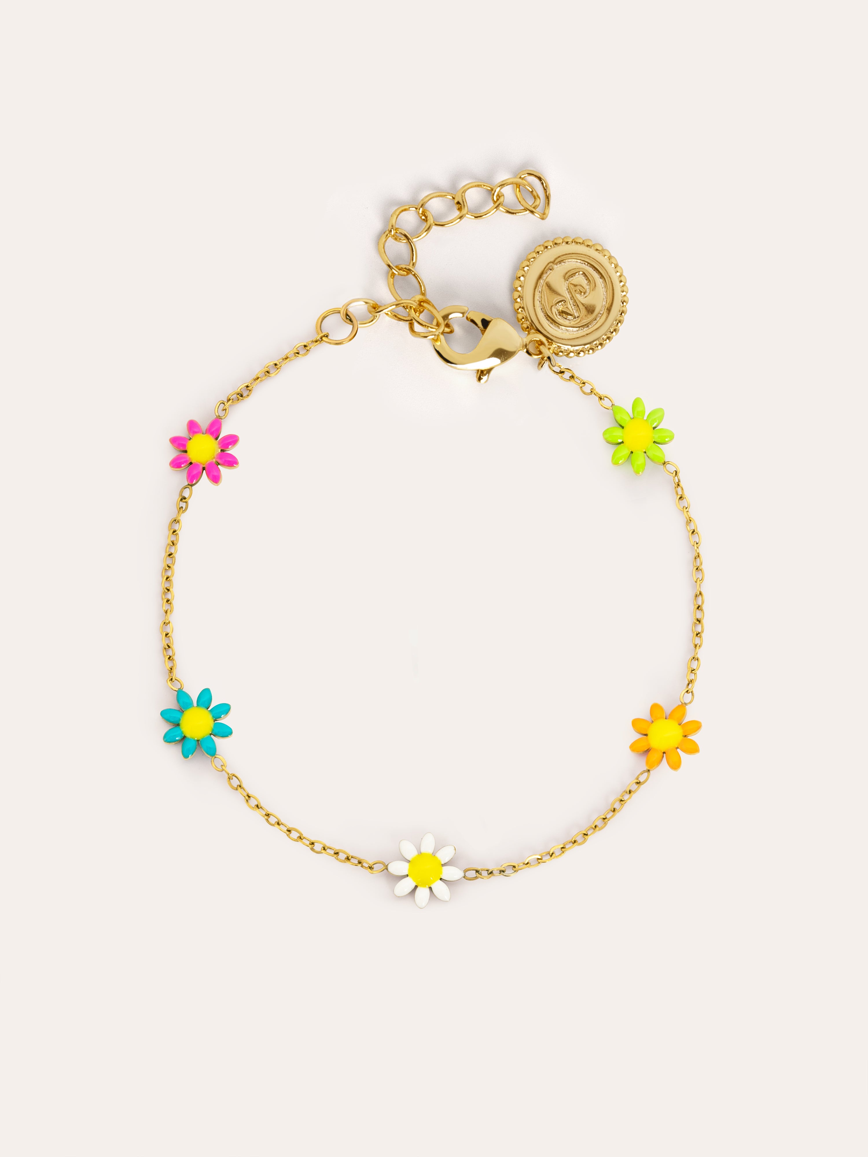 Daisy May Gold Stainless Steel Bracelet