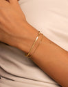 Double Lisse Tail Gold Stainless Steel bracelet