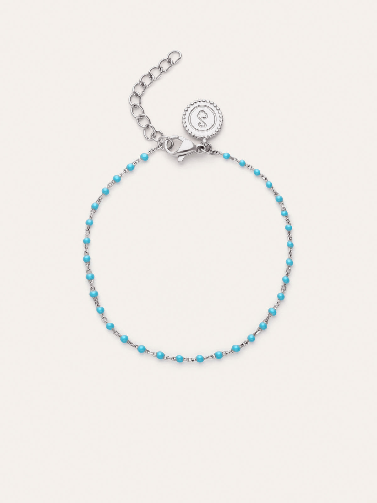 Pulsera Dots Turquoise Enamel Acero