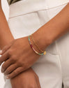Doble Dye Dots Pastel Stainless Steel Gold Bracelet