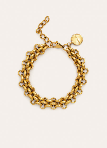 Eloria Stainless Steel Gold Bracelet