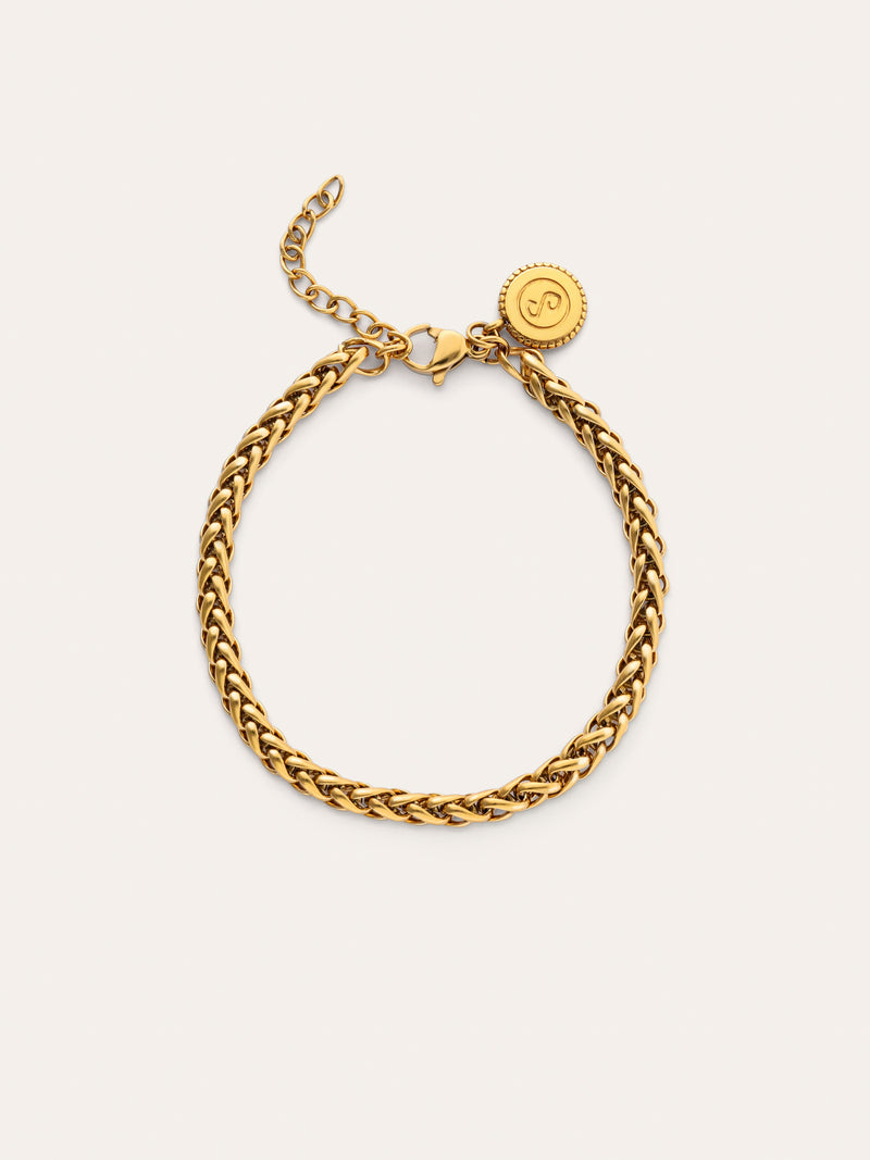 Fine Disco Stainless Stainless Gold Bracelet