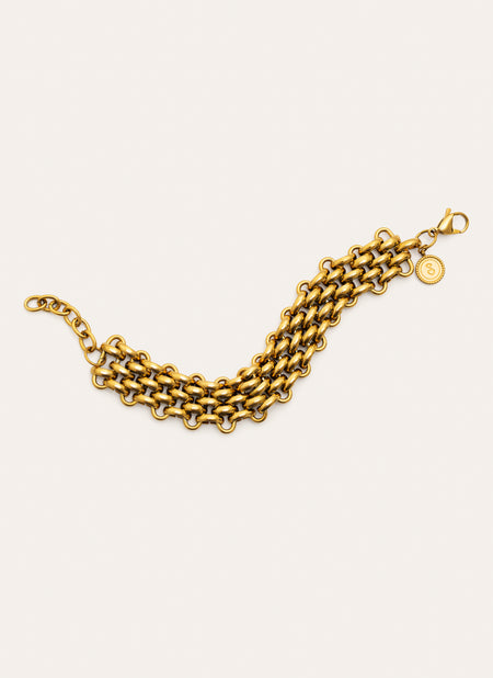 Galea Stainless Steel Gold Bracelet