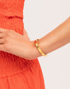 Gina Steel Cuff Bracelet, Gold Plated