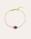 Pulsera Grape Colors Plata Baño Oro