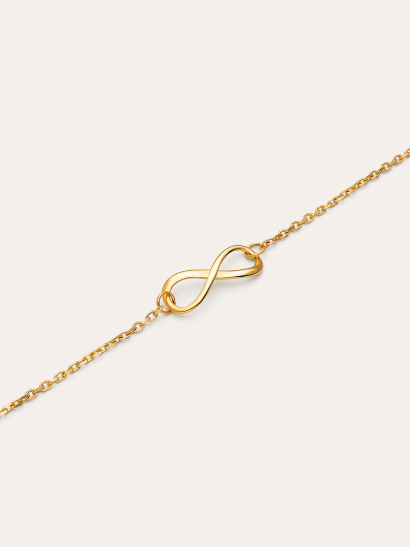Pulsera Infinito Acero Baño Oro