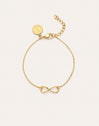 Pulsera Infinito Acero Baño Oro