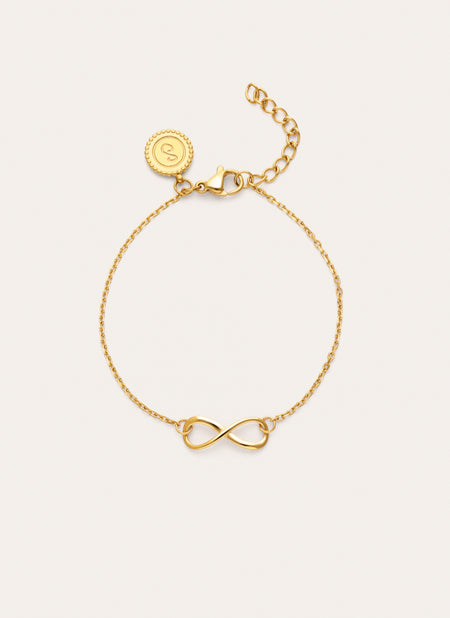 Pulsera Infinito Acero Baño Oro