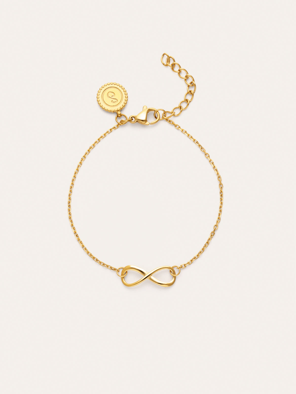Pulsera Infinito Acero Baño Oro