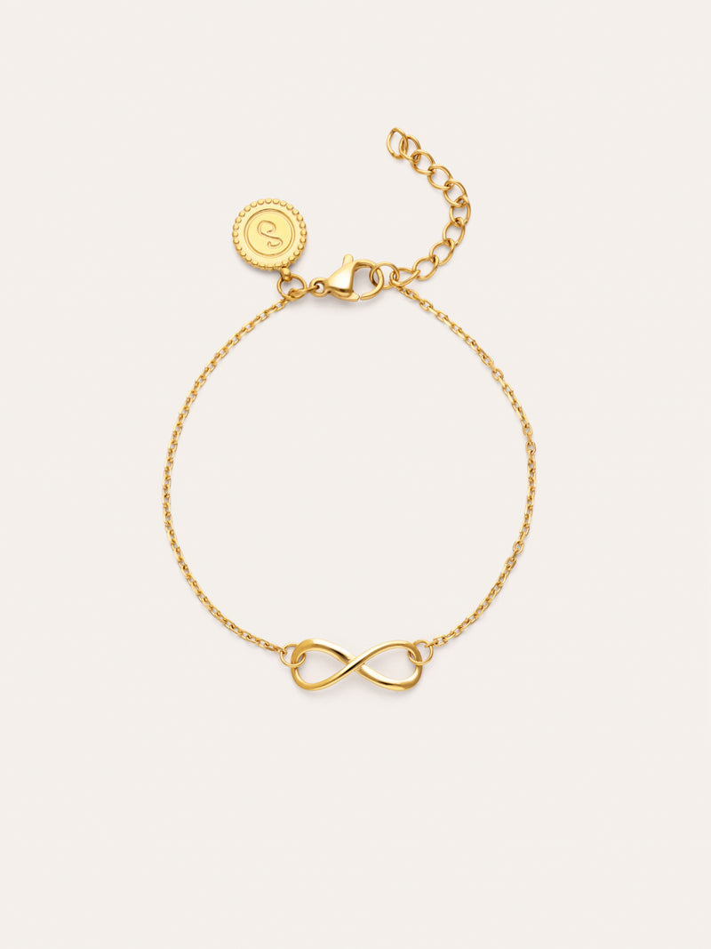 Pulsera Infinito Acero Baño Oro