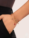 Pulsera Infinito Acero Baño Oro - vista 4