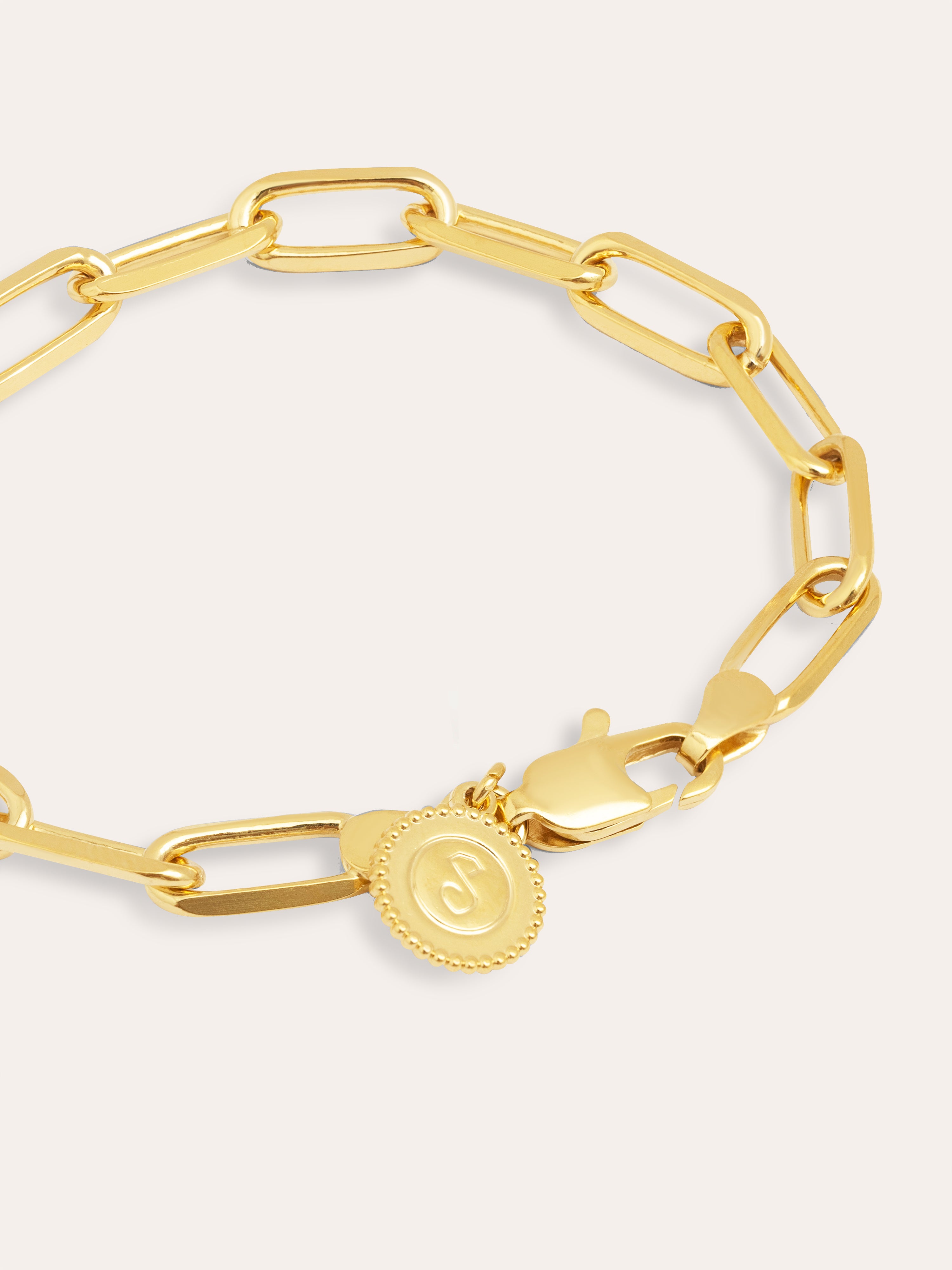 Link Stainless Steel Gold Bracelet