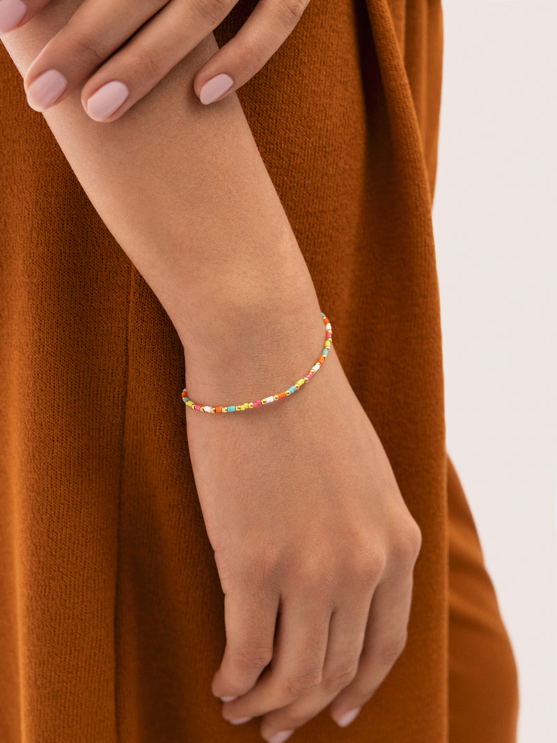 Pulsera Lumi Colors Acero Baño Oro