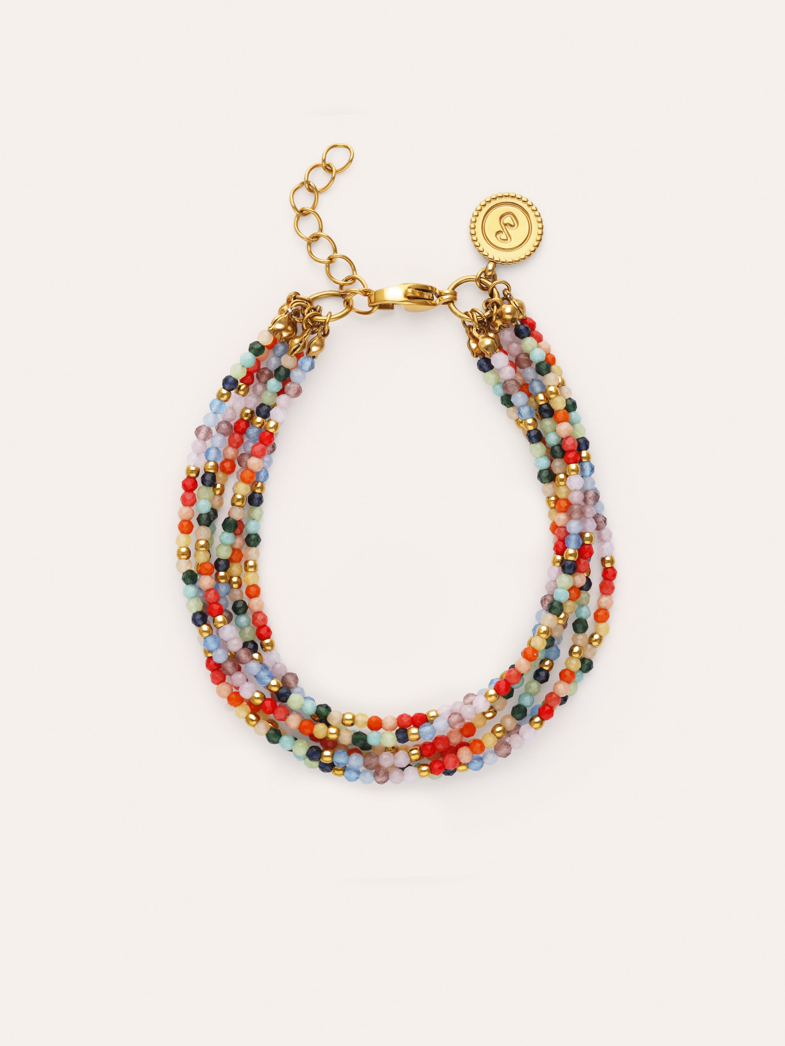 Pulsera Mawi Colors Acero Baño Oro