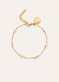 Bahia Pearls Steel Gold-Plated Bracelet
