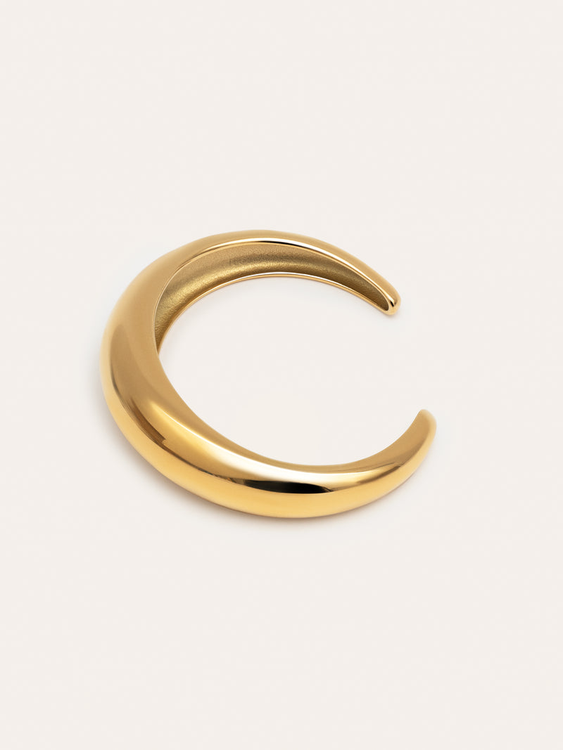 Brazalete Moon Acero Baño Oro