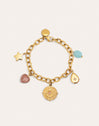 Pulsera Multicharms Soleil Acero Baño Oro