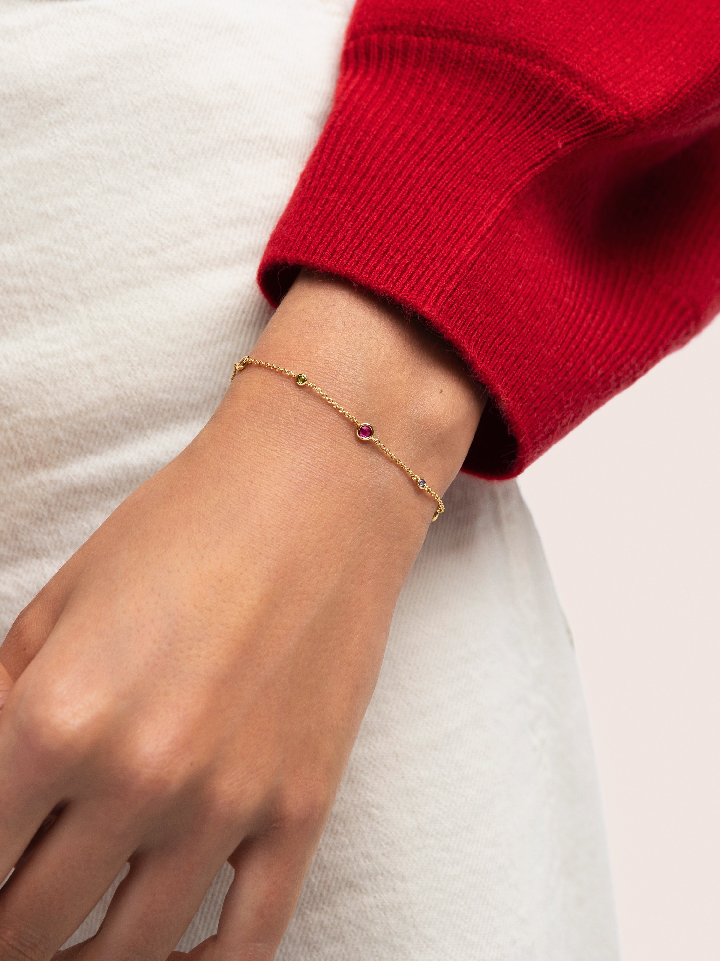 Pulsera New Orbit Multicolor Baño Oro