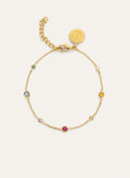New Orbit Multicolor Gold Bracelet