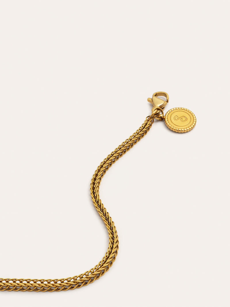 Orlina Stainless Steel Gold Bracelet