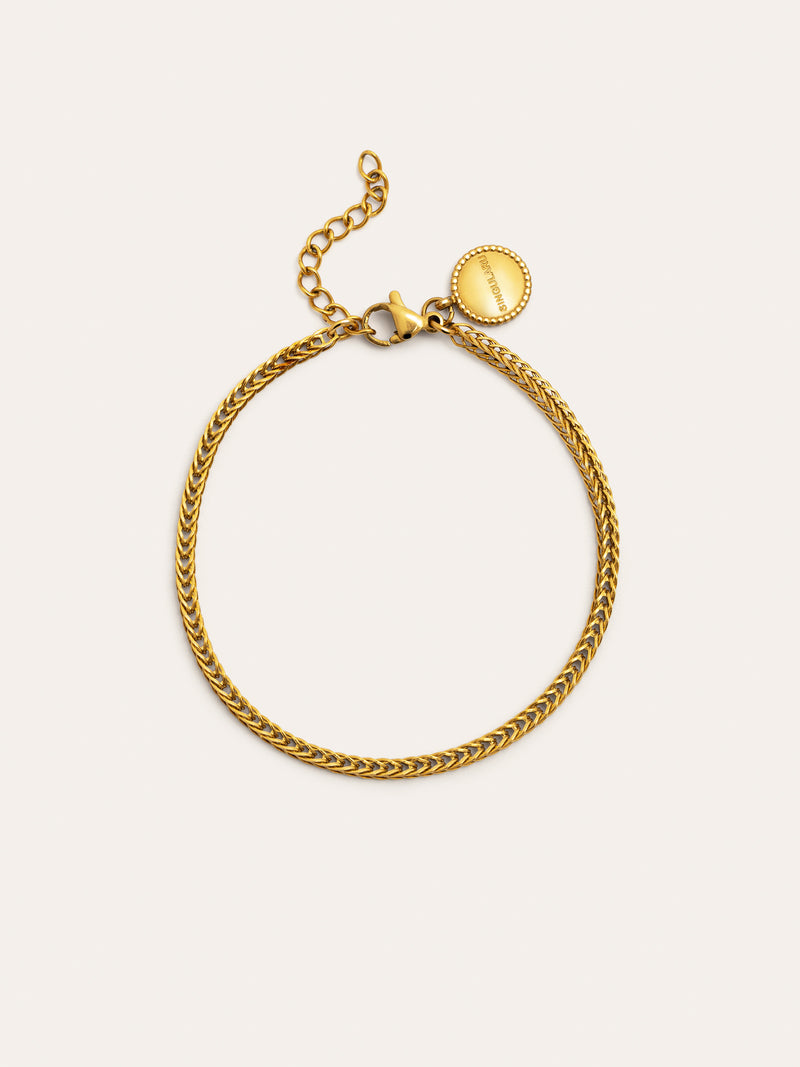 Orlina Stainless Steel Gold Bracelet